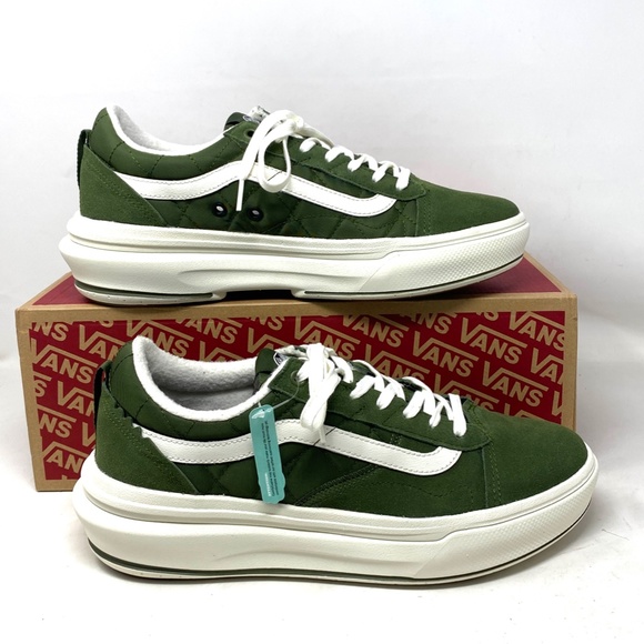 VANS Old Skool Overt Plus CC Sneakers Women’s Size Suede Green Shoes VN0A4BVLE02 - Picture 3 of 11
